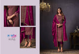 ALINA VOL-4 , Semi stitch Salwar suit Material for women-SSS001SSA
