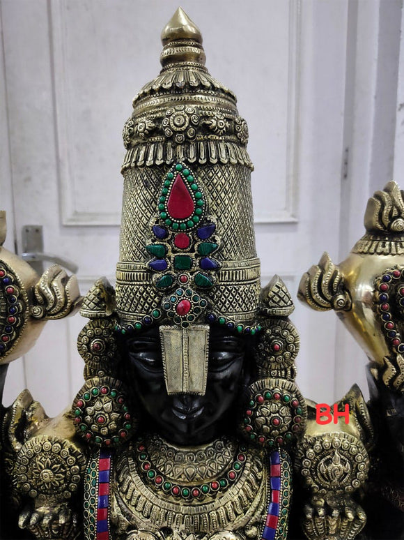 Big Size Lord Tirupati Balaji/Sri Venkateswara Brass Statue ( 47 inches ) -ANUB001SB