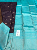 Neelima , elegant Blue Designer Kanjeevaram Saree with Beautiful Motifs-SACH001BS
