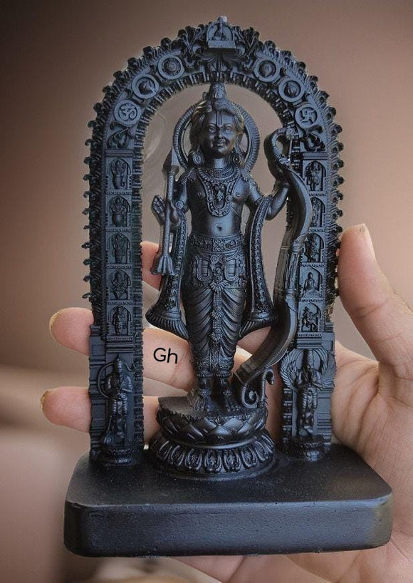 Ayodhya Temple Diety  Black Finish Beautiful Ram Lalla idol -BRIJ001RL