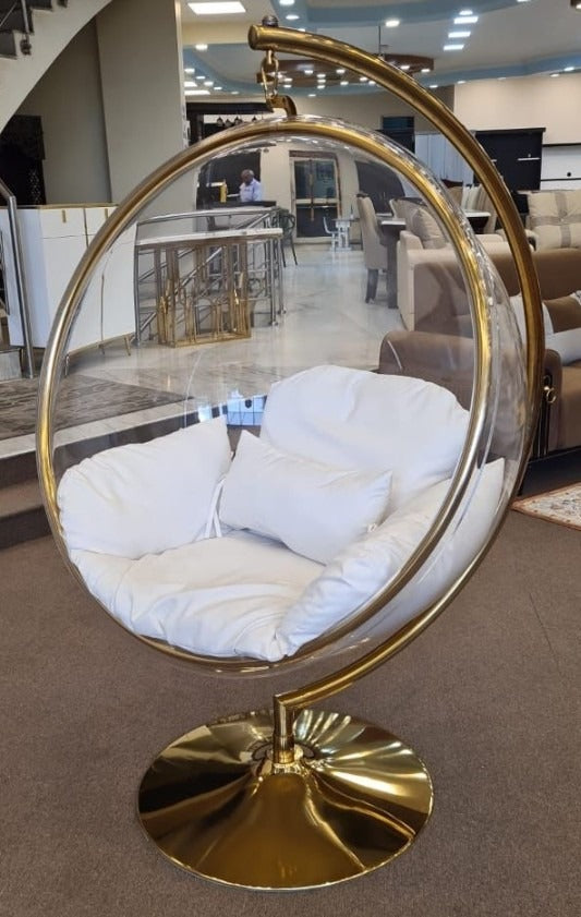 Elegant Golden Acrylic Swing chair for Homes-SP001RC