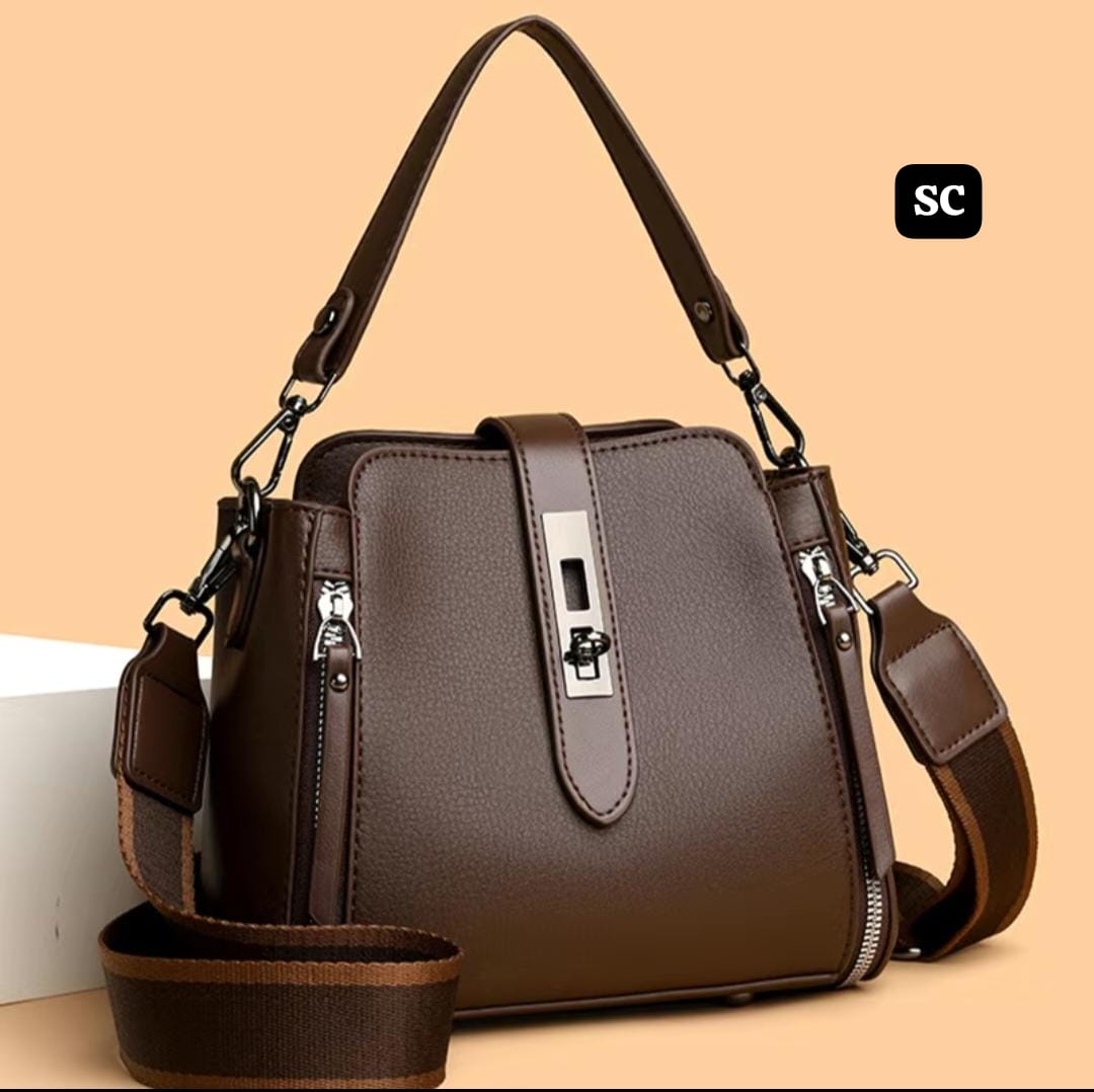 Elegant Deep Brown Sling Bag for Women -SC001BRS