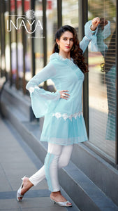 Inaya Blue Tunic and Pants for Women
