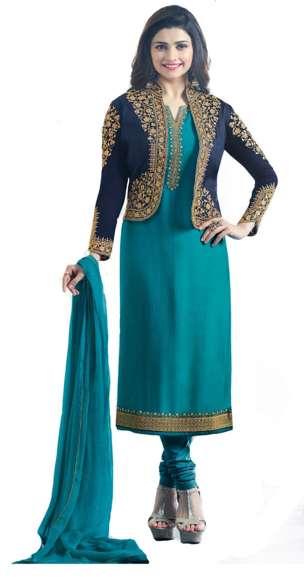 Salwar Suit with Embroidered –