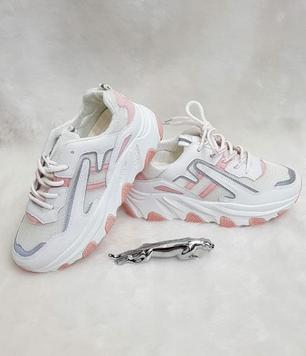 WHITE FASHION SNEAKERS FOR WOMEN -SAIFSWW001 – - Main Image