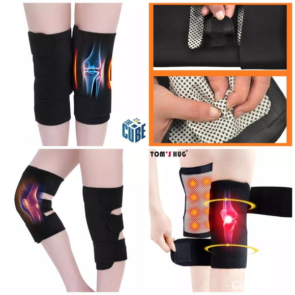 PAIR OF 2 TOURMALINE MAGNETIC THERAPY KNEE PADS-SKDKP001