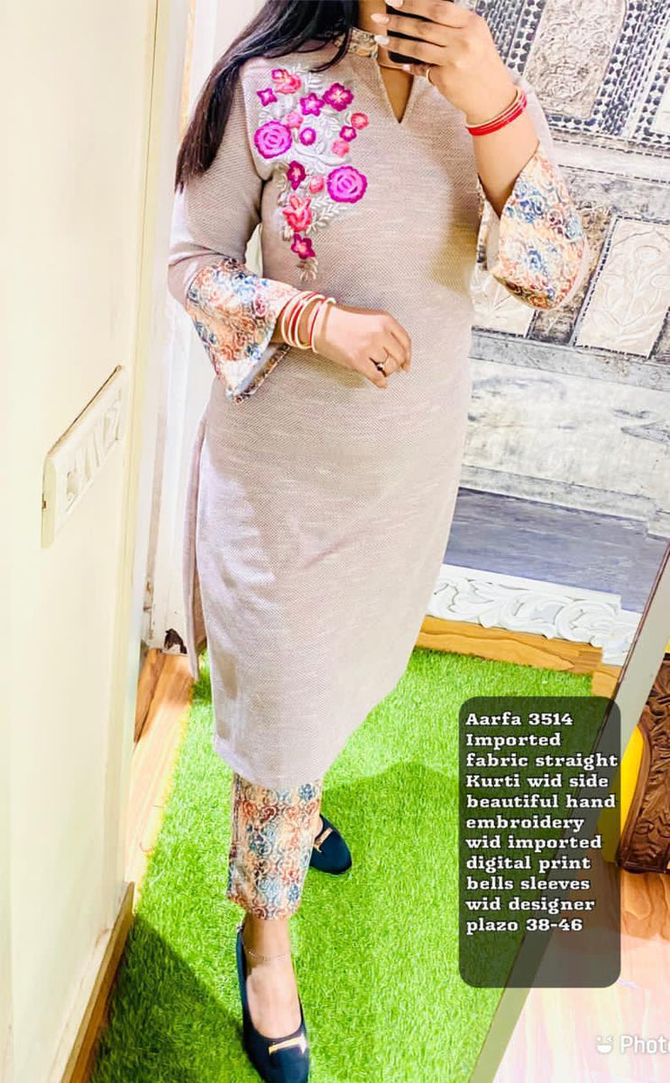 Churidar Dress Hand Design Kurti Designs Stylish Sleeves Style