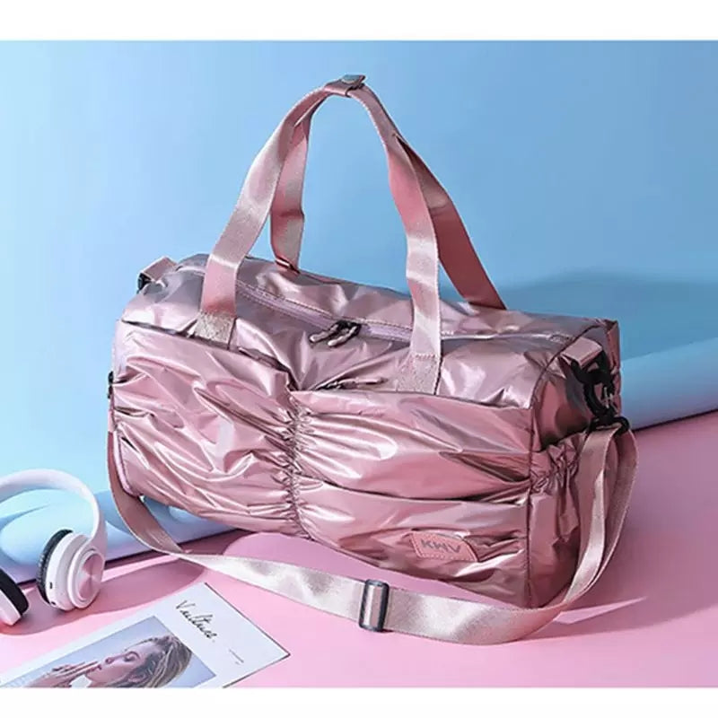 STYLISH GLOSS GYM BAG /DUFFLE FOR WOMEN -SARVOGM001