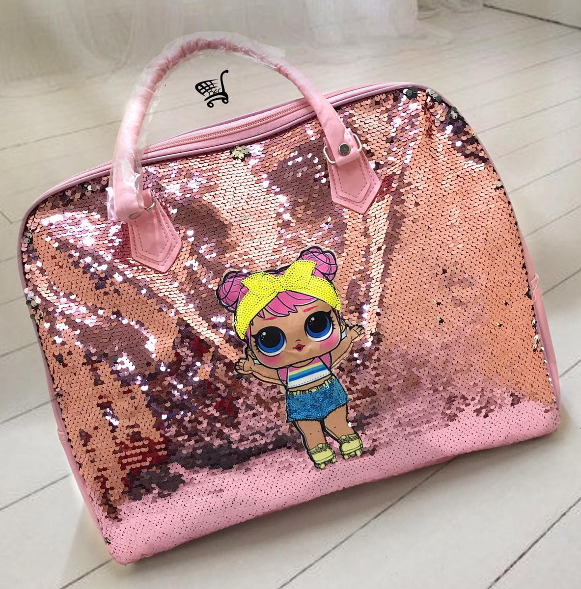 IMPORTED SEQUINS BIG SIZE TRAVEL BAG FOR GIRLS-WBR001G –