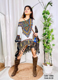 ADP Clothings Digital style Print Short Kaftan for Women-DPSKW001