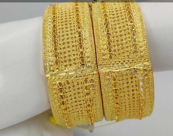 SONIYA , 24 KT GOLD PLATED IMPORTED BANGLES FOR WOMEN -LXGD001SY