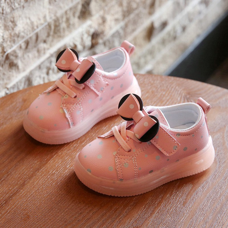 PINK CUTE DESIGN KIDS SHOES LIGHTS WITH LED MULTI LIGHTS