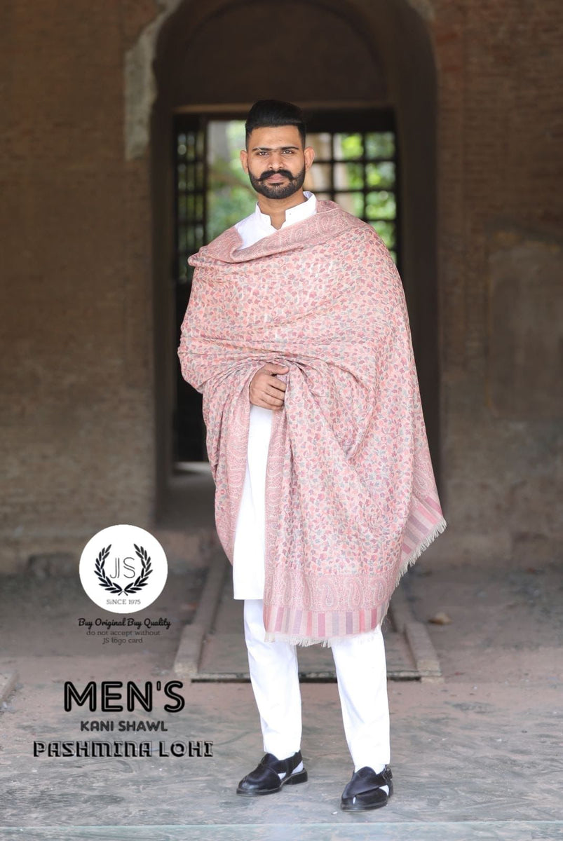 Kani Shawl Kashmiri Shawl Men JS BRAND LUXURIOUS PASHMINA PURE