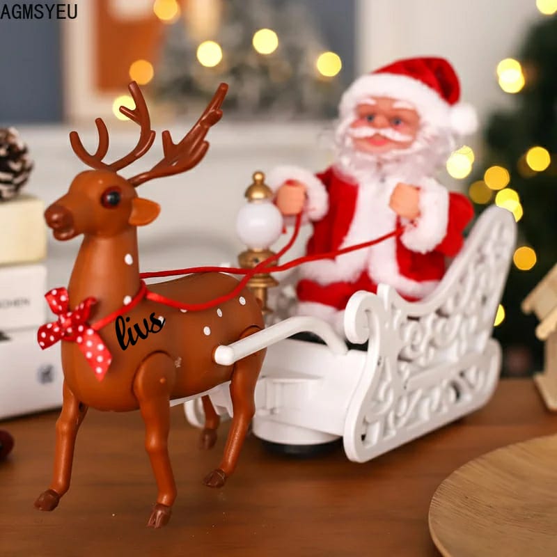 MUSICAL SANTA WITH REINDEER TOY FOR KIDS THIS CHRISTMAS-PANI001MS