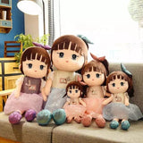FGRSD Cartoon Girl Plush Doll Soft Stuffed Character /Plush Toys Girl Birthday Gift Doll ( Small Size )-OKG001DGS