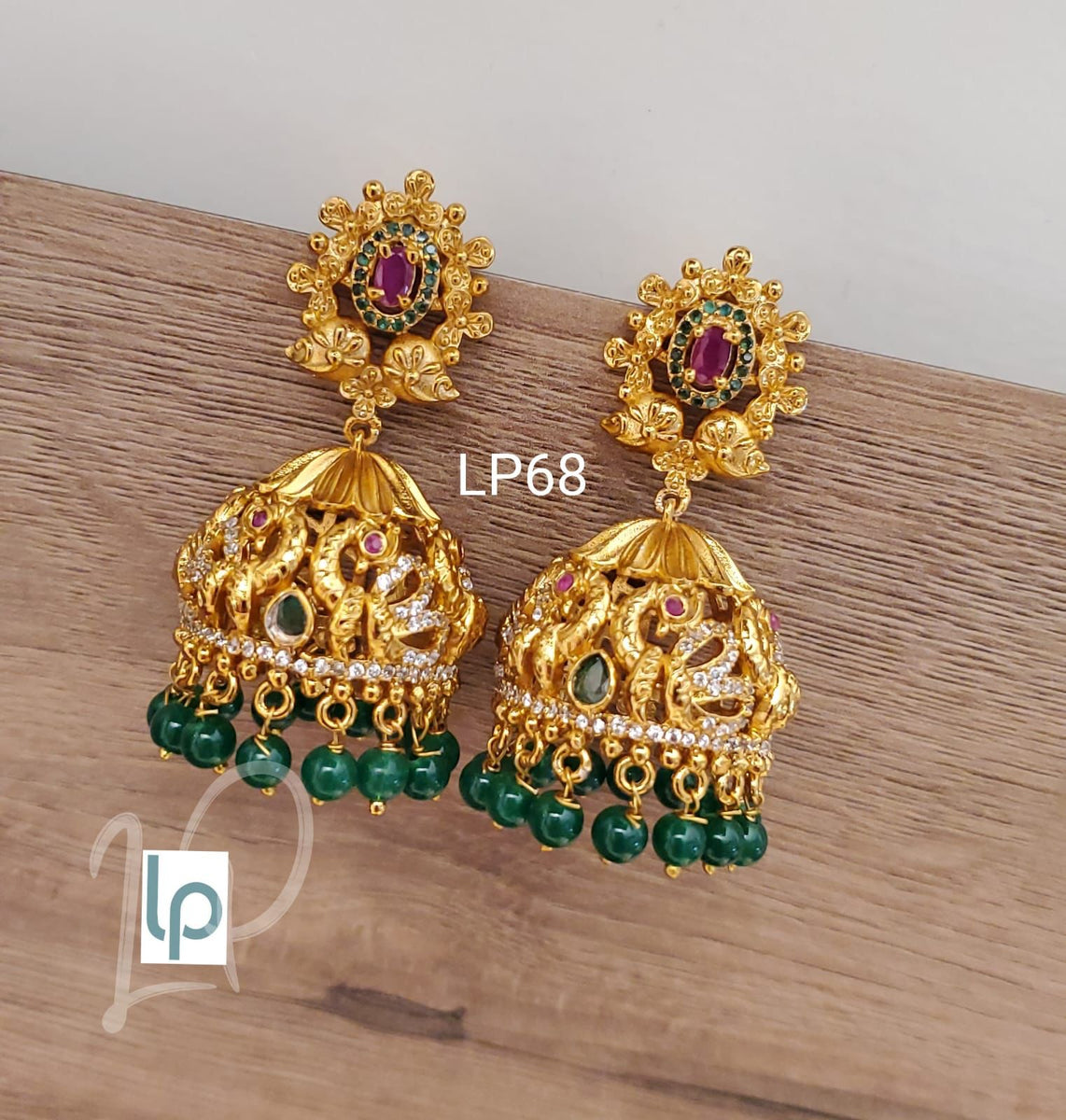 Khazana Jewellery Latest Gold Buttalu Earrings Buttalu Designs