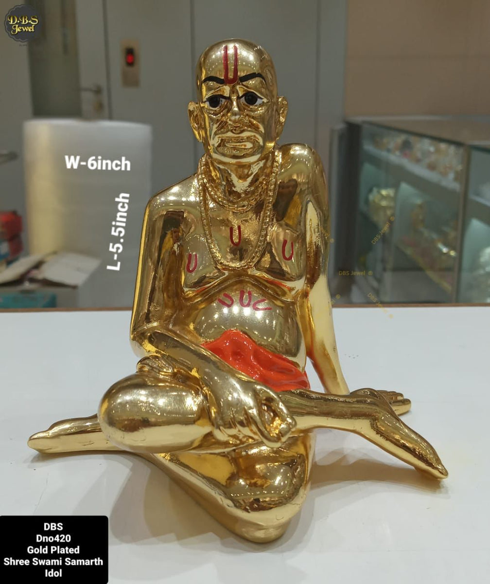 24 Karat Gold Plated Shree Swami Samarth Idol MK001SSI Www soosi co in 24-karat-gold-plated-shree-swami-samarth-idol-mk001ssi-www-soosi-co-in