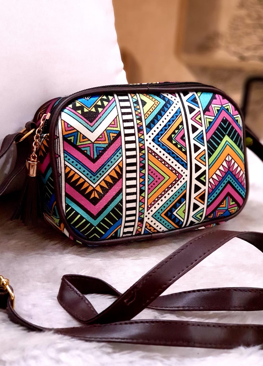 Elegant colorful Designer Oval Sling Bag for Women -TBC001OSC