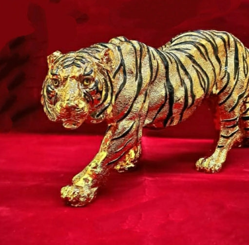 Golden Tiger Statue for Table Decor ( extra big size ) KARTIK001GT