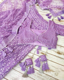 Beautiful Lilac Sequins Lehenga Choli for Women-SHREE001LC