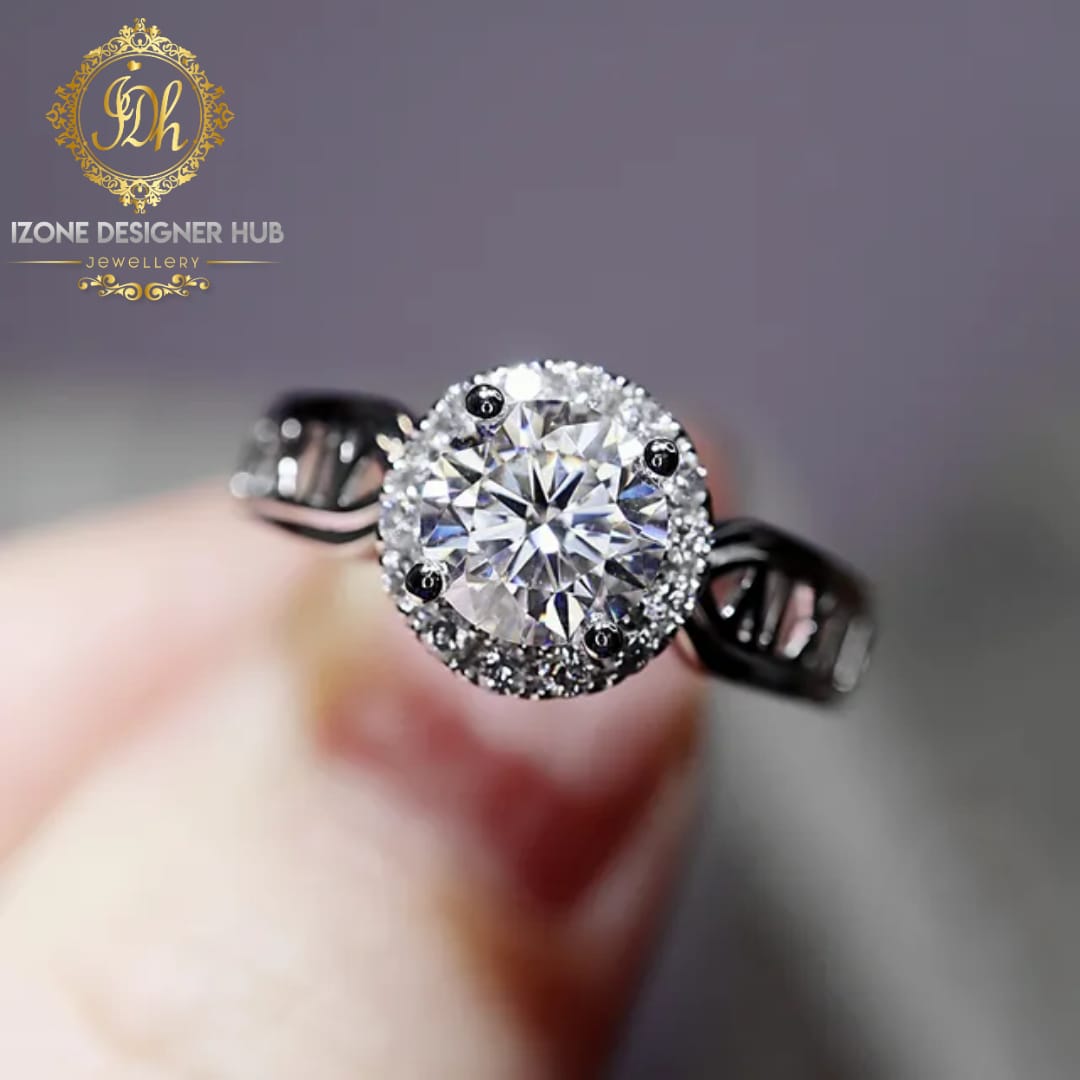 Zareen , Designer Cubic Zirconia Solitaire Diamond Ring for Women-DUB0 –