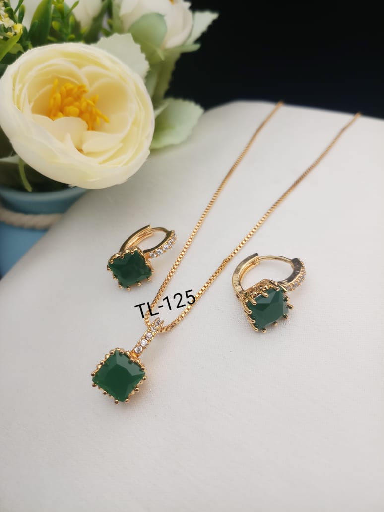 Korean Stone Pendant Set