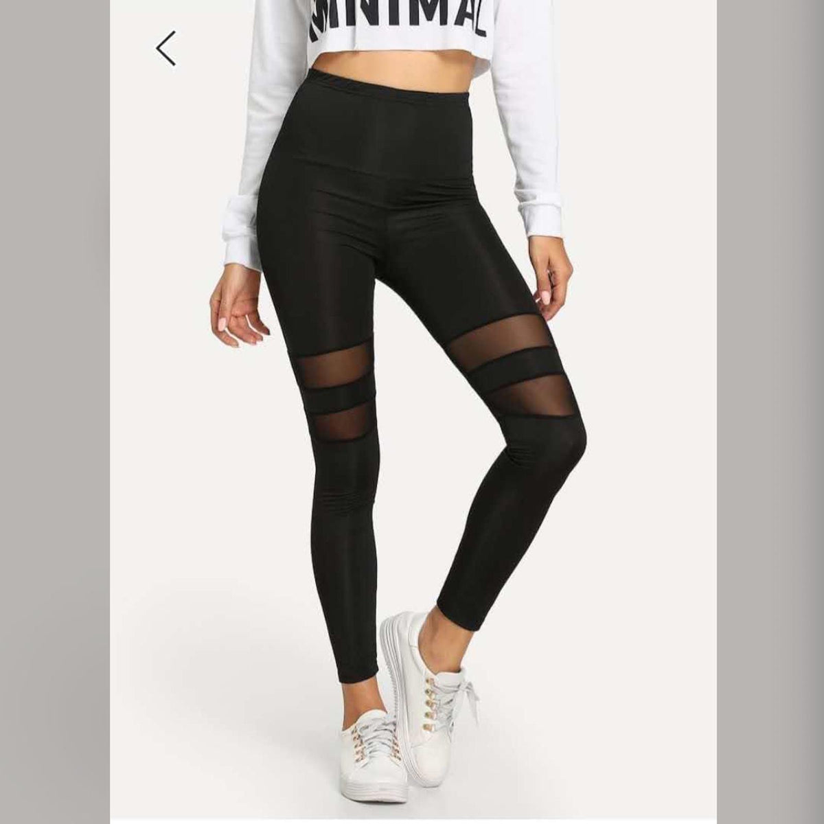 Black Transparent Leggings for Women –