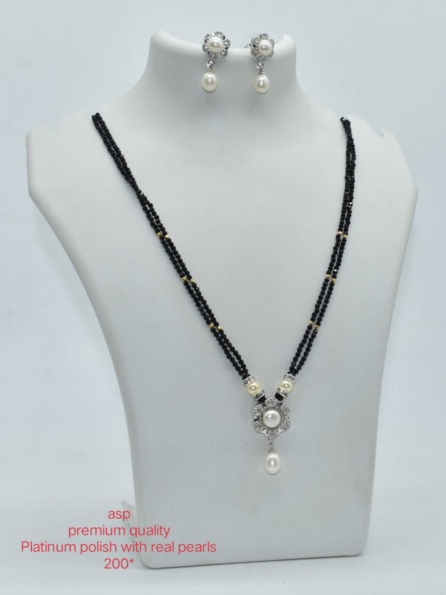 Platinum finish Mangalsutra