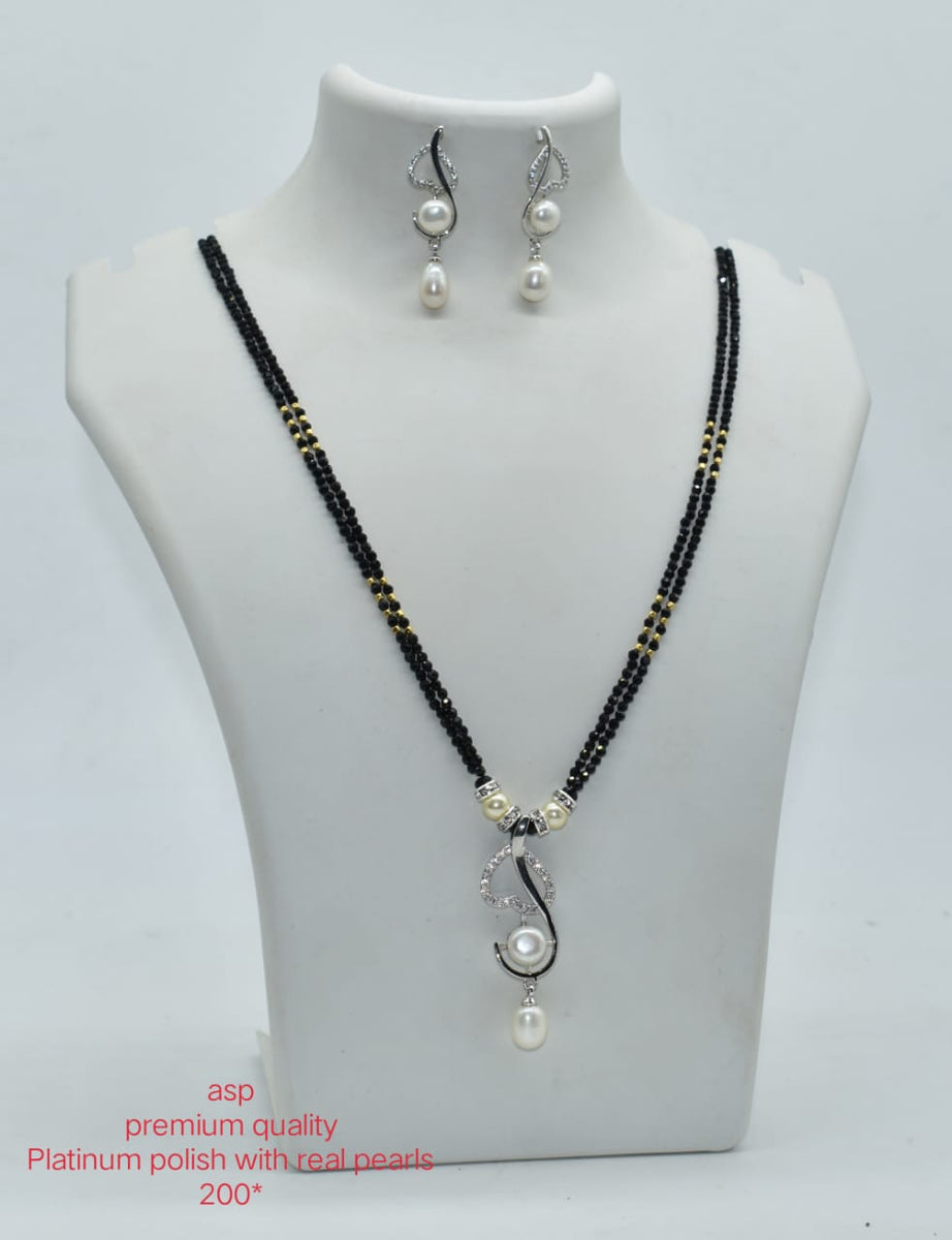 Platinum finish Mangalsutra