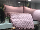 Fuschia Pink Bubble lace bed spread