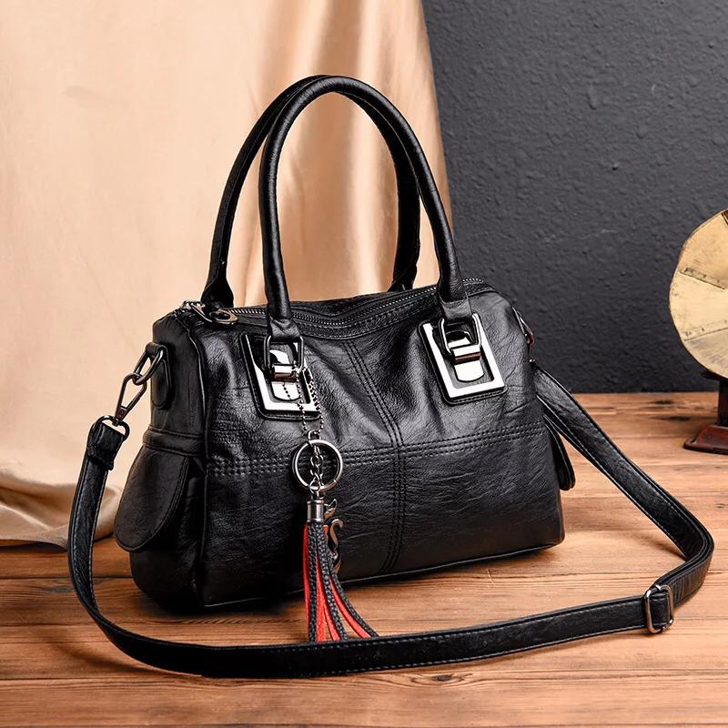 EXCLUSIVE AMERICAN LEATHER HANDBAG –