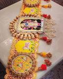 Tanjore  Hand Painted ShreeNathji Design  Bandhanwar for Festivals and Wedding Decoration-MK001SNT