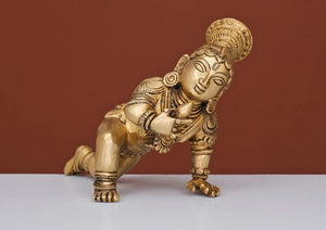 Elegant Brass Bal Krishna Statue -MK001BKS