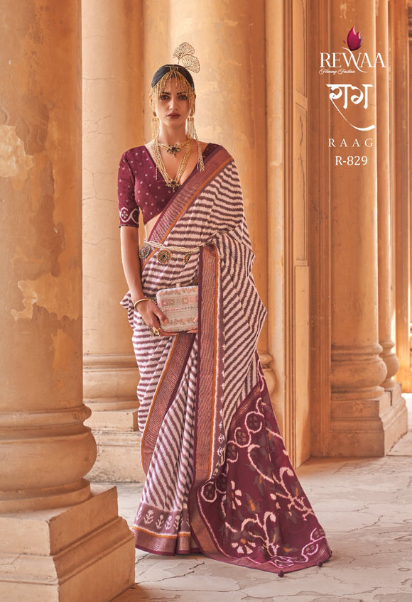 Elegant Beautifully Designed Patola Soft Silk Saree For Women -OM001PSF