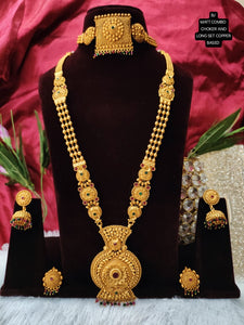 Navyashree  , Premium Quality Copper Base Matt Finish Marathi Style  Necklace Combo -SAMAR001NCE