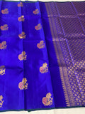 Vydehi , Indigo Blue Pure Kancheevaram Silk Saree for Women -PDS001IBS