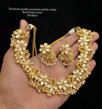 Hiranmayi , Premium Quality Kemp Stone Necklace Set for Women-SAY001RKSN