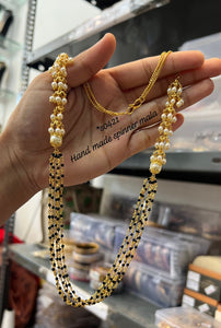 Gold Finish Handmade Spinner Mala for women-TREND001SM