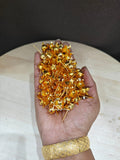 Beautiful Gold coated 108 Double lotus flowers for Puja-CSY001SG