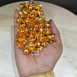 Beautiful Gold coated 108 Double lotus flowers for Puja-CSY001SG