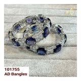 Pair of 2, American Diamond Bangles Set for Women -LR001S2B