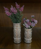Silver Plated hand crafted Pillar candle holder Cum flower vase -ART001PCS