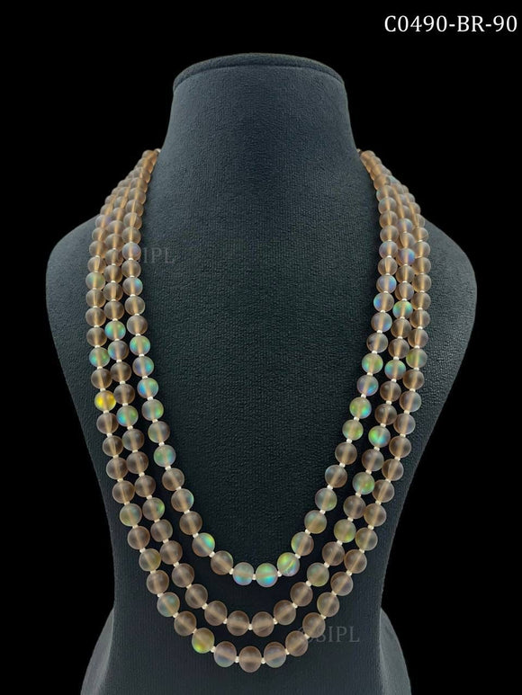 Manasi , elegant bead Necklace set for women -MOE001BNSA