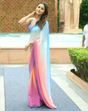 Bollywood Celebrity Aliya Bhatt Inspired Bollywood Replica Saree for Women-SSS001AB