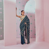 Beautiful  Georgette Sequins Saree with Blouse -SSS001SS