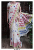 Anjana  , Hand Block Printed Kerala Cotton Saree with Blouse -KIA001KSOB