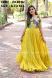 Beautiful Yellow Shade Anarkali Kurta in Georgette-TREND001YK