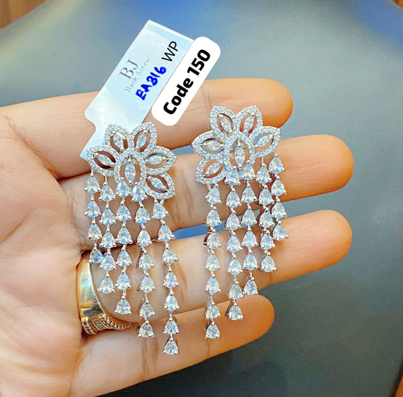 Buy 14-16mmx19-23mm White Baroque Pearl Stud Earrings,big Jumbo Large  Freshwater Flameball Pearl Earrings,cz Fake Diamond Imbeded Pearl Earrings  Online in India - Etsy