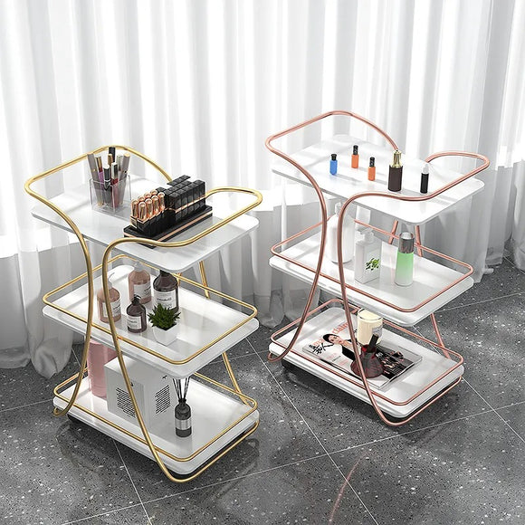 Bar trolley Stainless Steel  with electroplating and Marble Top-ANUB001BTT
