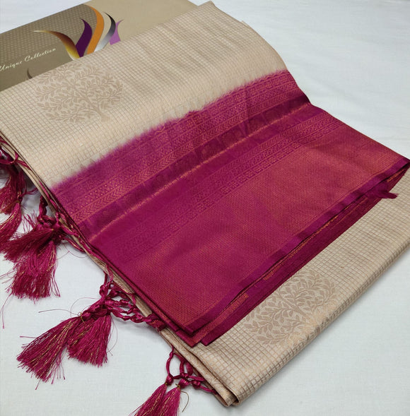 Sulabha ,  Kubera Pattu Copper Soft Silk Saree for Women -SAHEL001KSA